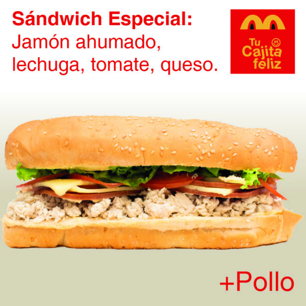 Sándwich Especial +Pollo