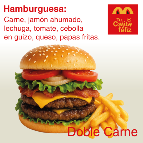 Hamburguesa Doble Carne: