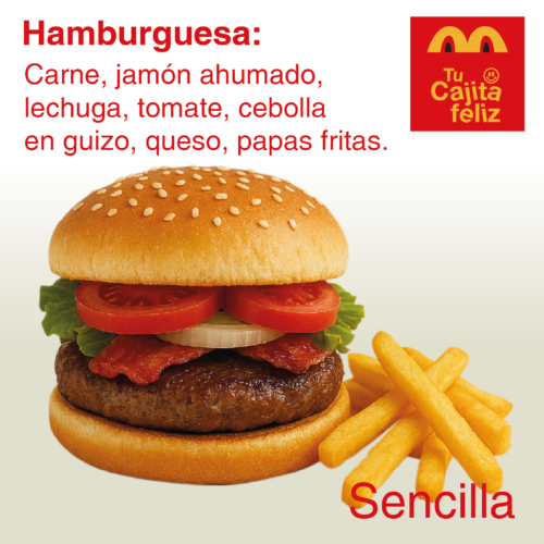 Hamburguesa Sencilla:
